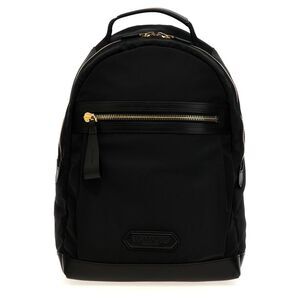 Tom Ford Black Polyester Men's Backpack